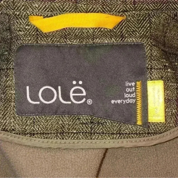 Lole  faux tweed fleece lined double breasted jacket - Picture 8 of 10